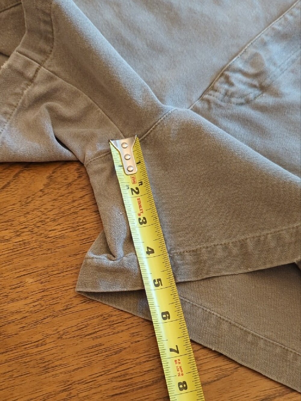 Vintage The North Face Beige Cotton Men's Shorts - Picture 7 of 7